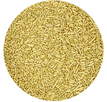 Backzutaten, Backzubehör und Cake Design * Zuckerstreusel Gold
